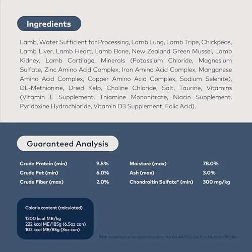 ZIWI Peak Canned Wet Cat Food Lamb 92% Meat & Organs | Grain-Free, High Protein, Moisture-Rich for Cats thumbnail 5