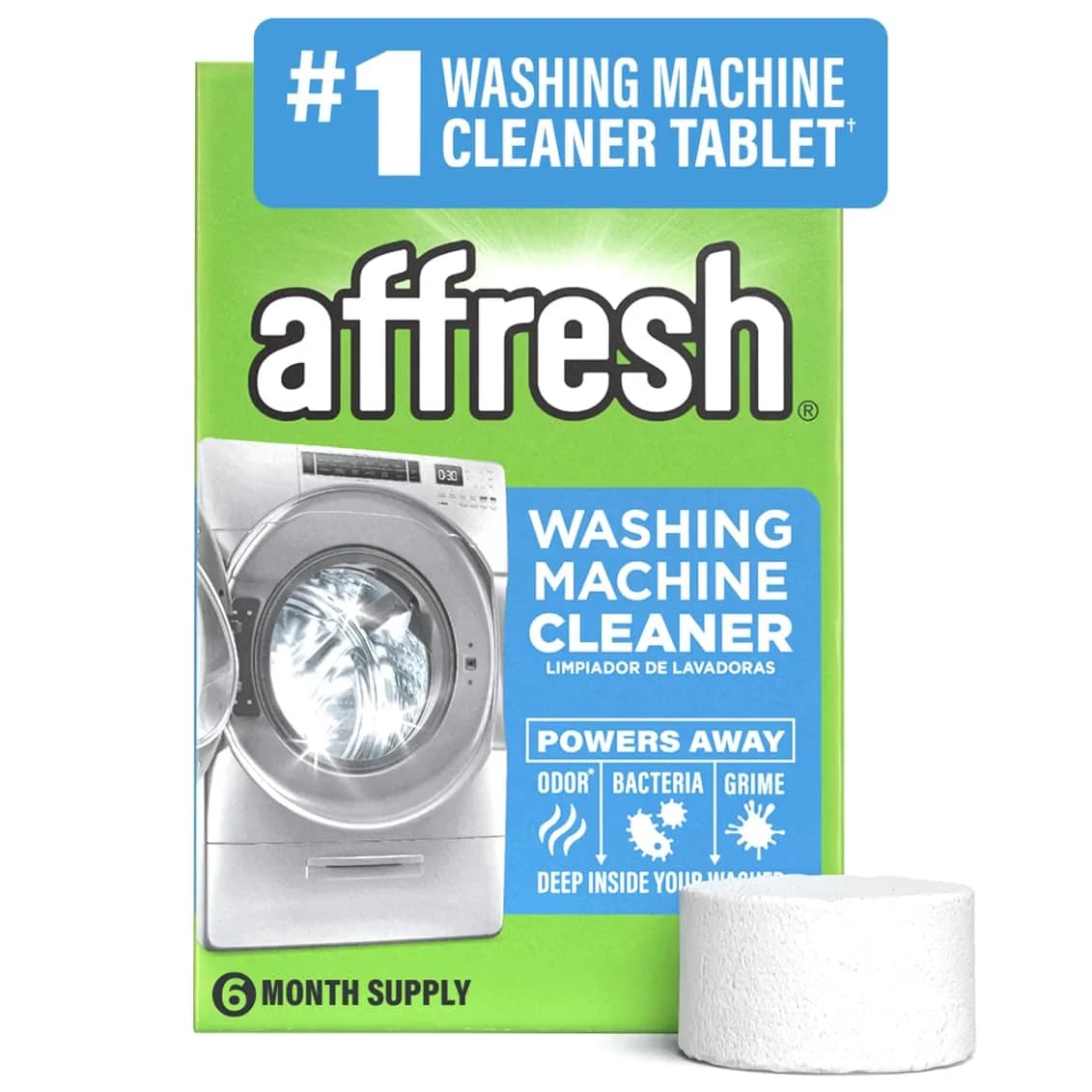 Affresh Washing Machine Cleaner Tablets 6 Month Supply | Eliminates Odors & Grime - main product image