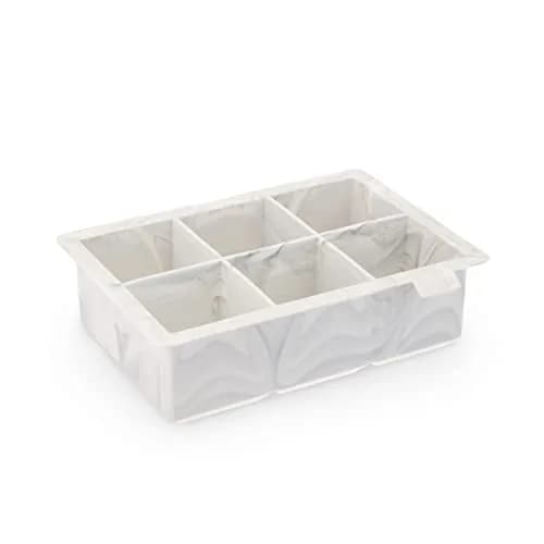 TRUE Marble Ice Cube Tray, Extra Large Silicone Ice Mold for 2 Inch Cubes | Perfect for Whiskey & Beverages thumbnail 1