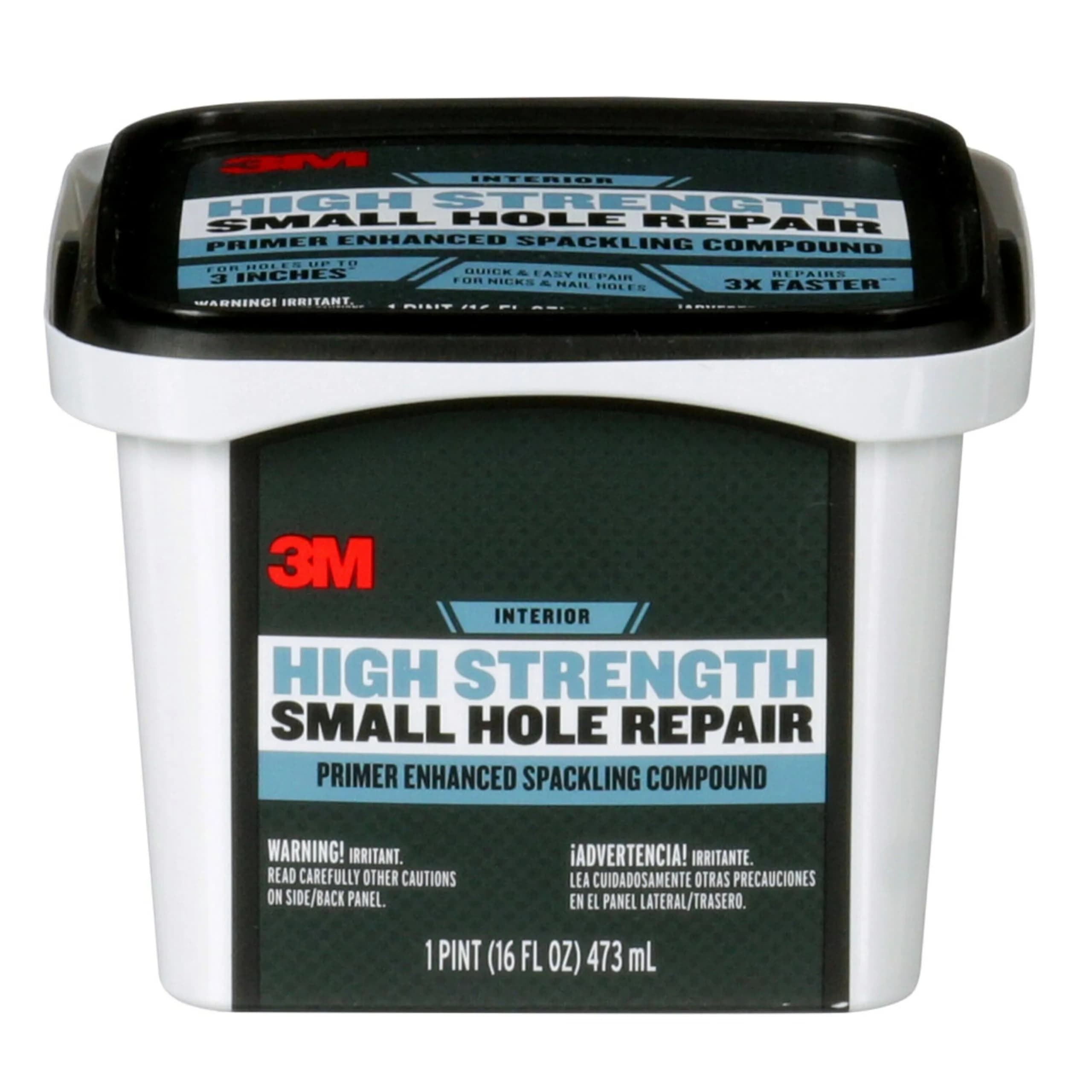 3M Small Hole Repair 16 oz | Fast, Lightweight Wall Patch for Interior & Exterior Use — 16 Fl Oz