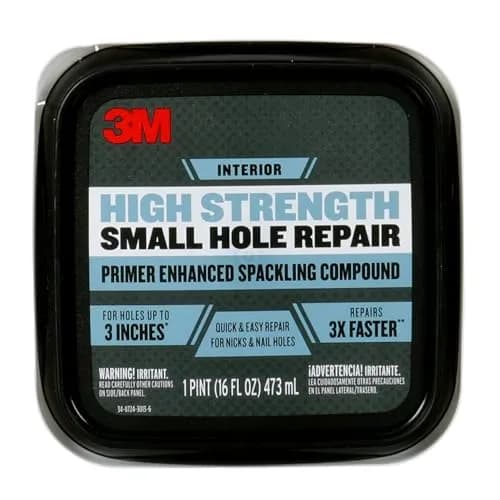 3M Small Hole Repair 16 oz | Fast, Lightweight Wall Patch for Interior & Exterior Use thumbnail 6