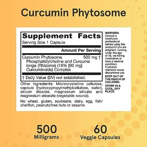 Jarrow Formulas Curcumin Phytosome 500 mg 60 Capsules | Antioxidant Support for Joint Health thumbnail 6