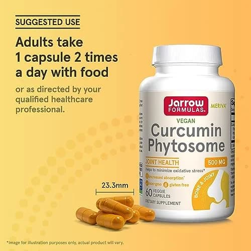 Jarrow Formulas Curcumin Phytosome 500 mg 60 Capsules | Antioxidant Support for Joint Health thumbnail 7