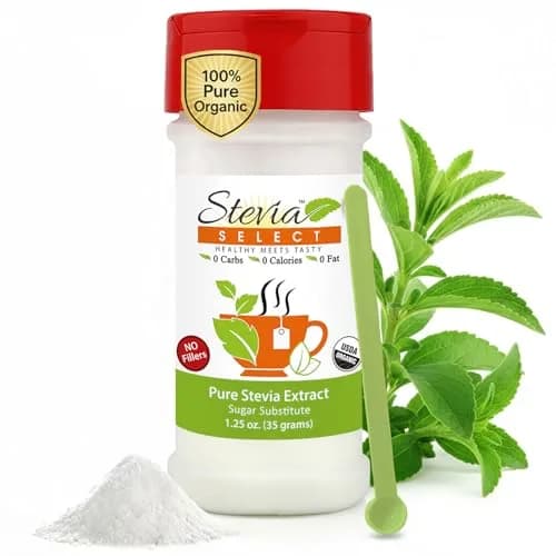 Stevia Select Organic Stevia Powder 1.25oz (35.4g) | Pure Plant-Based Sweetener with No Additives thumbnail 1