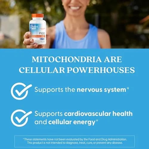 Doctor's Best PQQ Supplement 20 mg, Gluten Free, 30 Veg Caps | Supports Mitochondrial Function & Energy thumbnail 5
