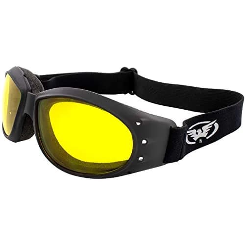 Global Vision Eliminator Dirt Bike Goggles with Yellow Lens & Micro-Fiber Pouch | UV Protection, Anti-Fog thumbnail 1