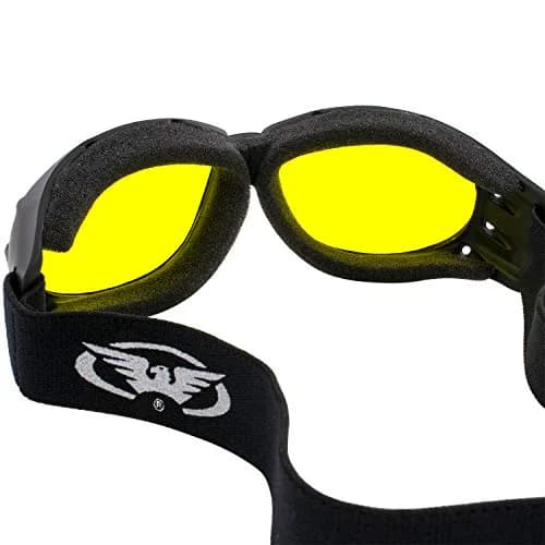 Global Vision Eliminator Dirt Bike Goggles with Yellow Lens & Micro-Fiber Pouch | UV Protection, Anti-Fog thumbnail 5
