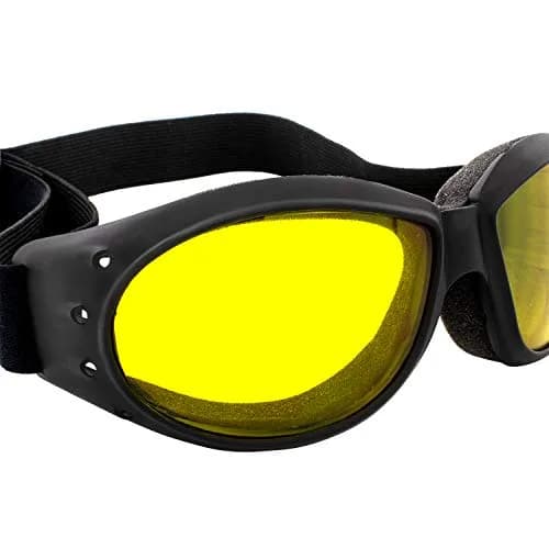 Global Vision Eliminator Dirt Bike Goggles with Yellow Lens & Micro-Fiber Pouch | UV Protection, Anti-Fog thumbnail 6