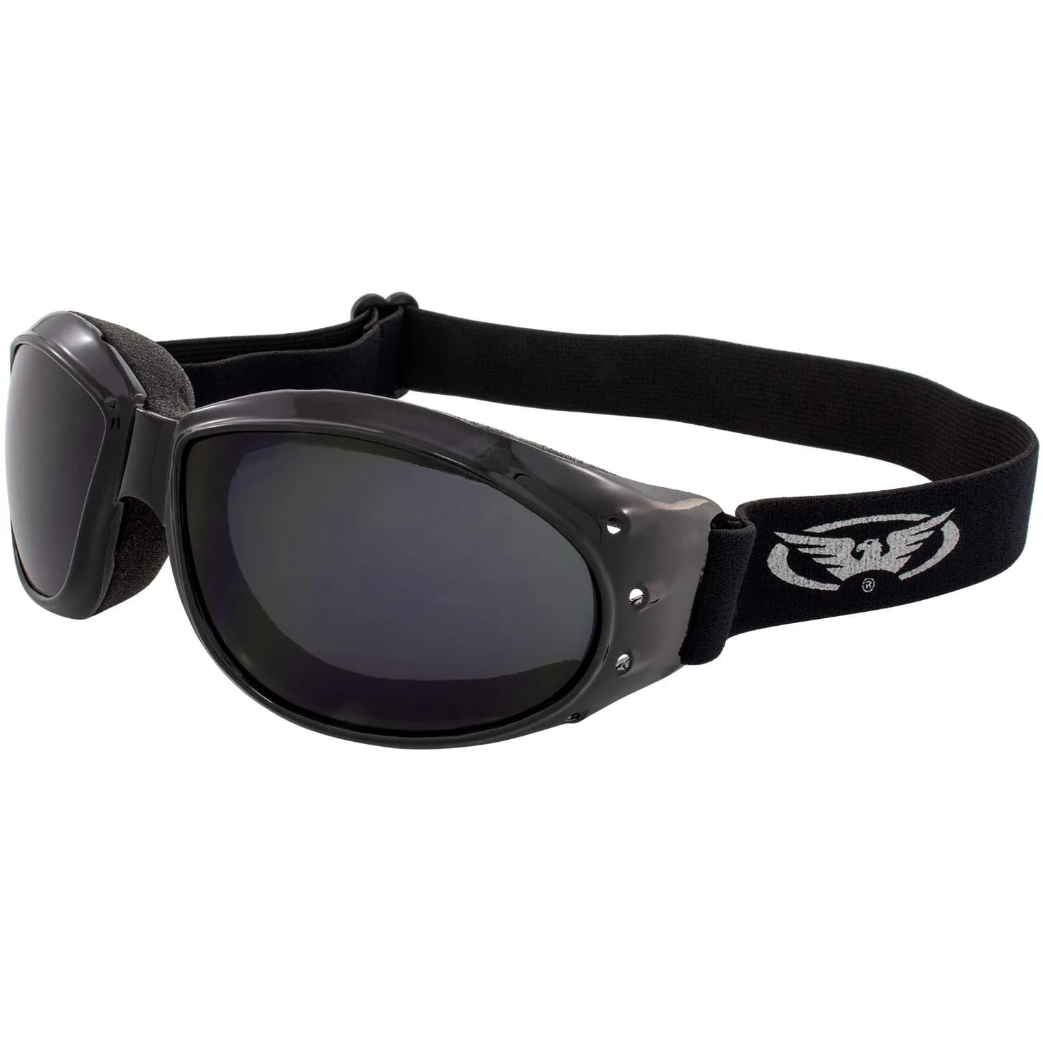 Global Vision Eliminator Goggles Super Dark Lens with Micro-Fiber Pouch | Shatterproof UV400 Protection — Super Dark