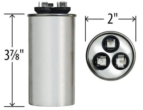 Genteq OEM Upgraded Replacement Capacitor 45/7.5μF 370V | Universal Round OEM GE Capacitor thumbnail 7