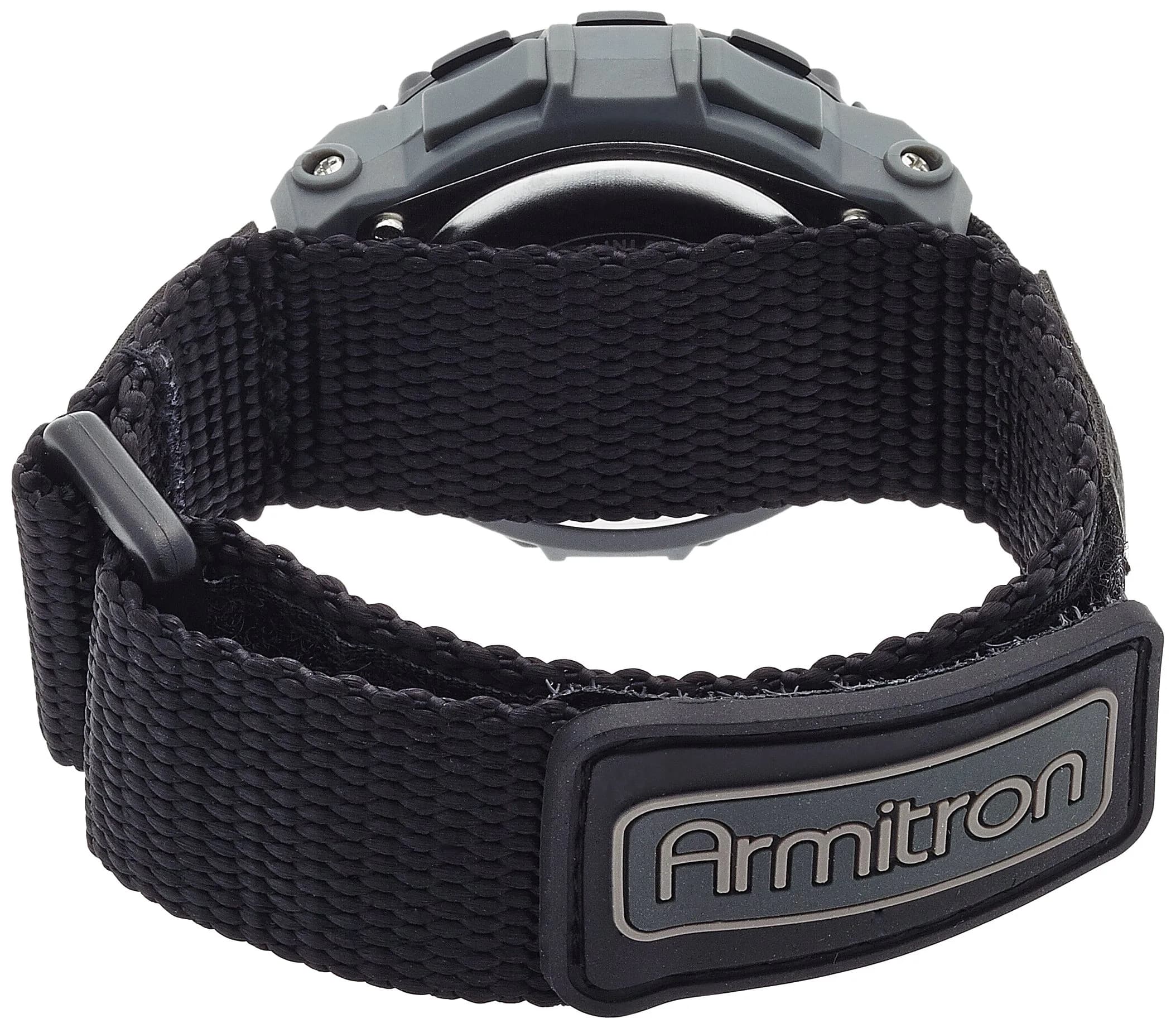 Armitron Sport Unisex Grey Accented Digital Chronograph Watch 42mm (1.65 in) Black Nylon Strap - view 2