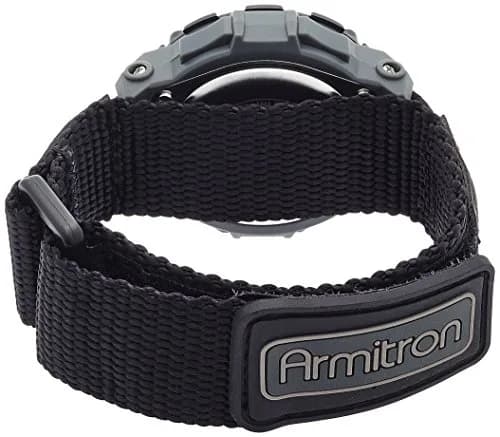Armitron Sport Unisex Grey Accented Digital Chronograph Watch 42mm (1.65 in) Black Nylon Strap thumbnail 2
