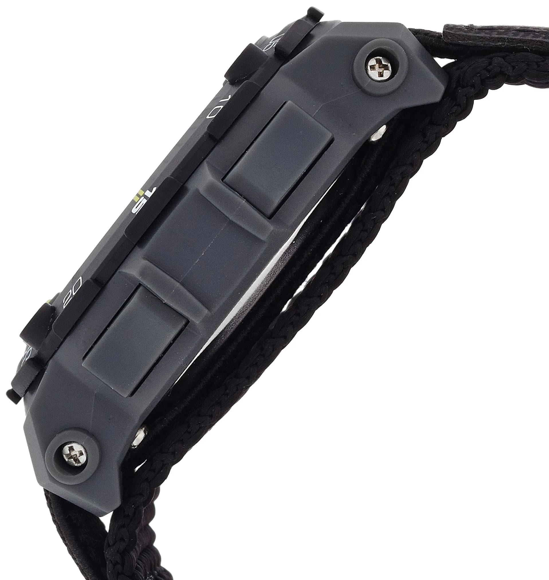 Armitron Sport Unisex Grey Accented Digital Chronograph Watch 42mm (1.65 in) Black Nylon Strap - view 3