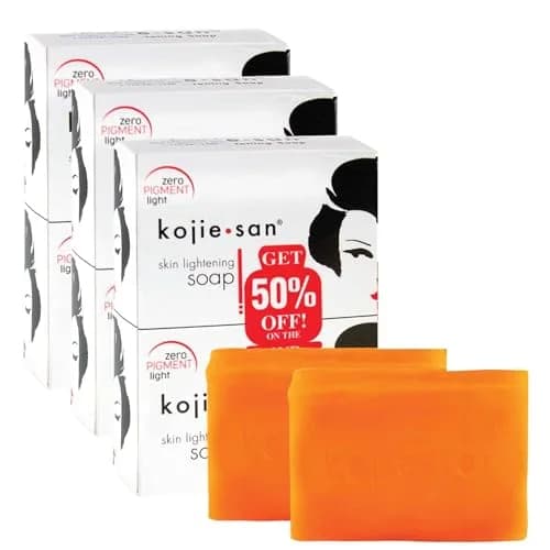 Kojie San Skin Lightening Soap 135g (4.8 Oz) Pack of 6 | Brightens Skin Tone thumbnail 1