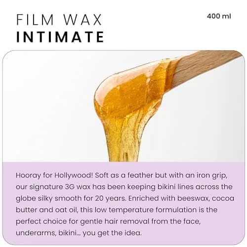 Depileve Hair Removal Wax - Intimate Extra Film Wax for Brazilian & Hollywood, 14 oz | Moisturizing & Soothing for Sensitive Skin thumbnail 2