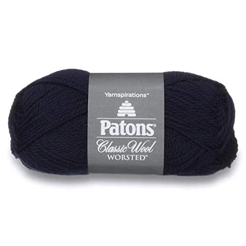 Patons Classic Wool Yarn Navy 100g (3.5 oz) | 100% Wool for Heirloom Projects thumbnail 1