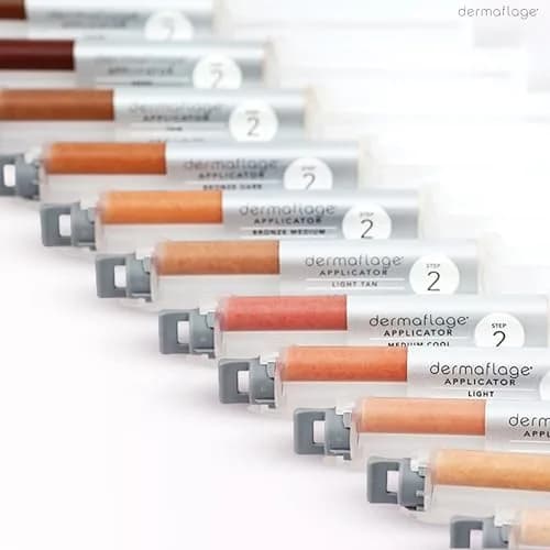 Dermaflage Scar Filler Kit Bronze Medium Waterproof Concealer for Acne Scars Wrinkles Ice Pick Scars Makeup | 1 mo supply thumbnail 8
