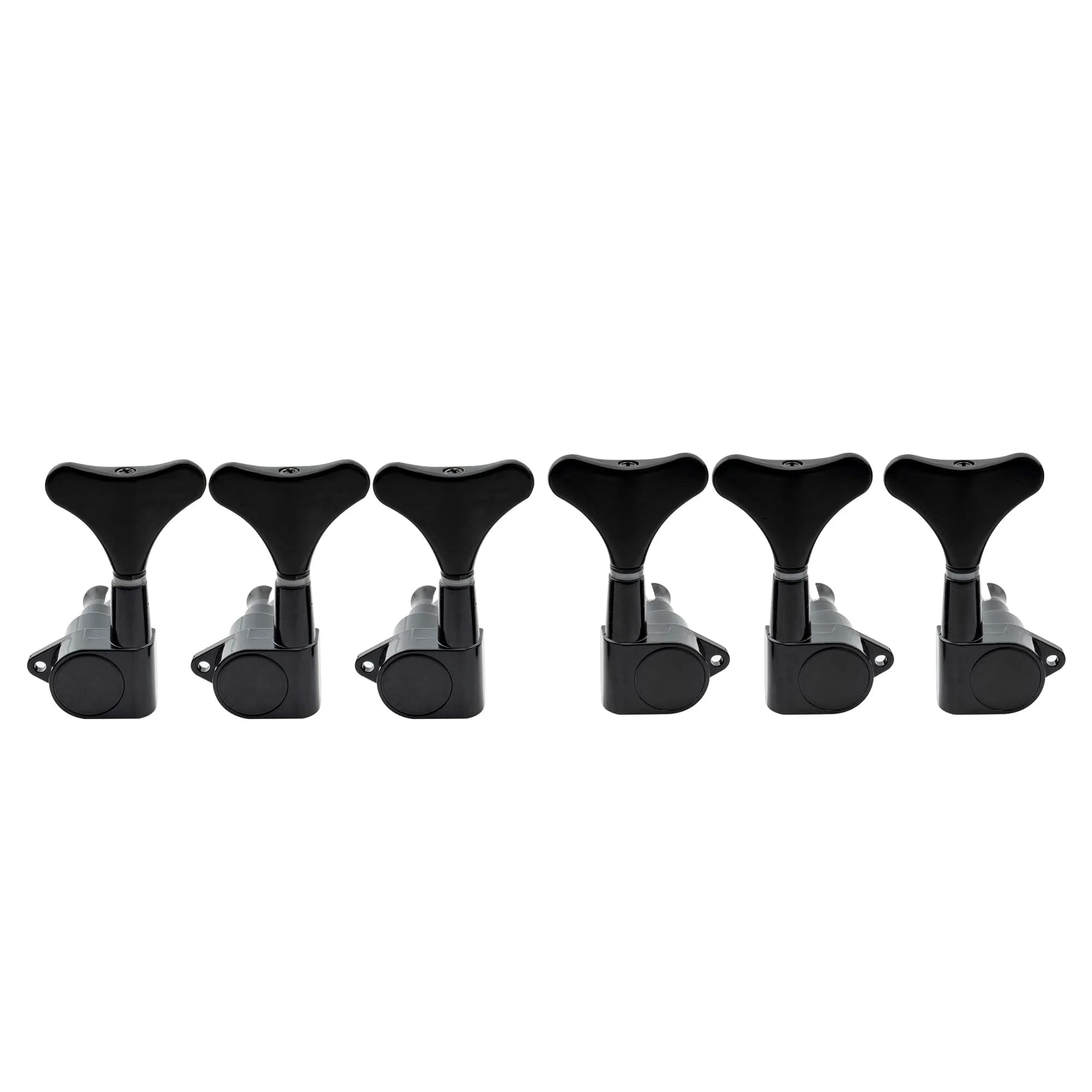 Musiclily Basic 3L3R 19:1 Ratio Bass Machine Heads Tuning Pegs Keys Black