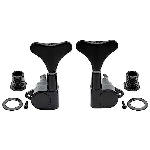 Musiclily Basic 3L3R 19:1 Ratio Bass Machine Heads Tuning Pegs Keys Black thumbnail 5