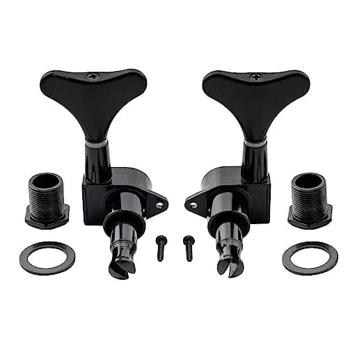 Musiclily Basic 3L3R 19:1 Ratio Bass Machine Heads Tuning Pegs Keys Black thumbnail 6