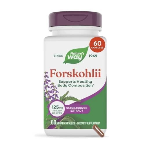 Nature's Way Coleus Forskohlii Extract, 20% Forskolin, Vegan, 60 ct | Supports Body Composition thumbnail 1