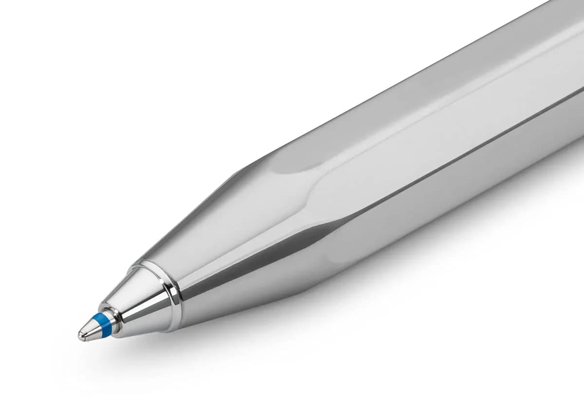 Kaweco AL SPORT Ball Pen Raw | 10.5cm (4.13in) Aluminium Ballpoint Pen with D1 Refills | Smooth Ink Flow - view 2