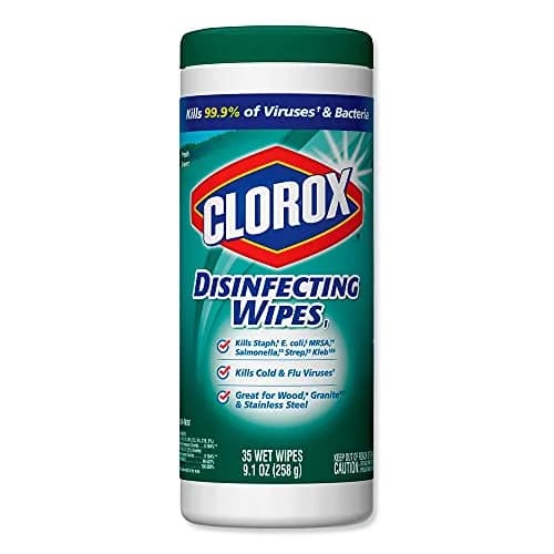 Clorox Disinfecting Wipes Fresh Scent Canister 35 Count (106 ml) | EPA Registered Disinfectant thumbnail 1