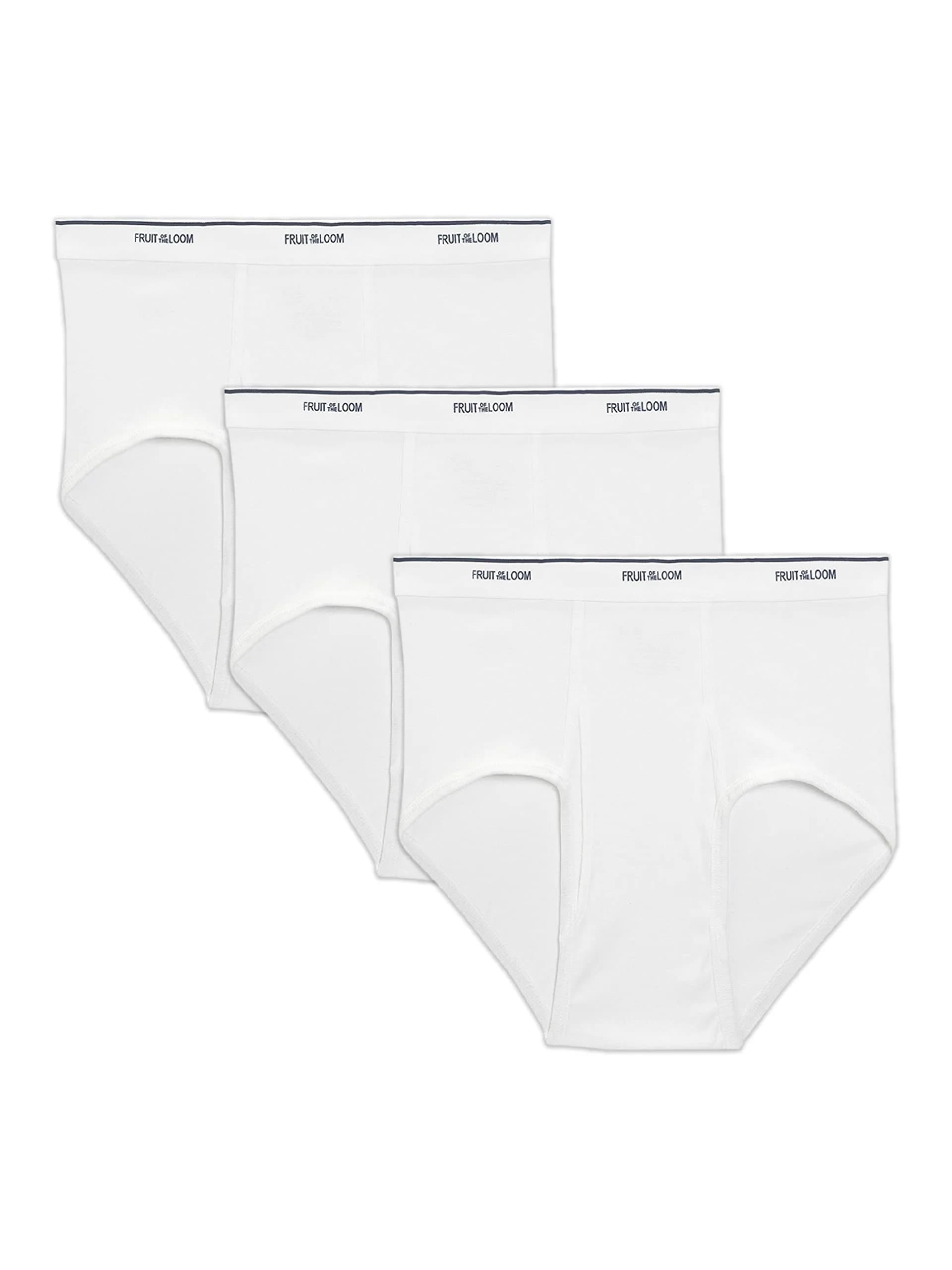 Fruit of the Loom Men's Big & Tall Tag-Free Briefs 3-Pack | 5X-Large (267 cm) | Mid Rise - main product image