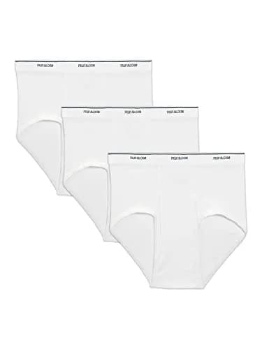 Fruit of the Loom Men's Big & Tall Tag-Free Briefs 3-Pack | 5X-Large (267 cm) | Mid Rise thumbnail 1