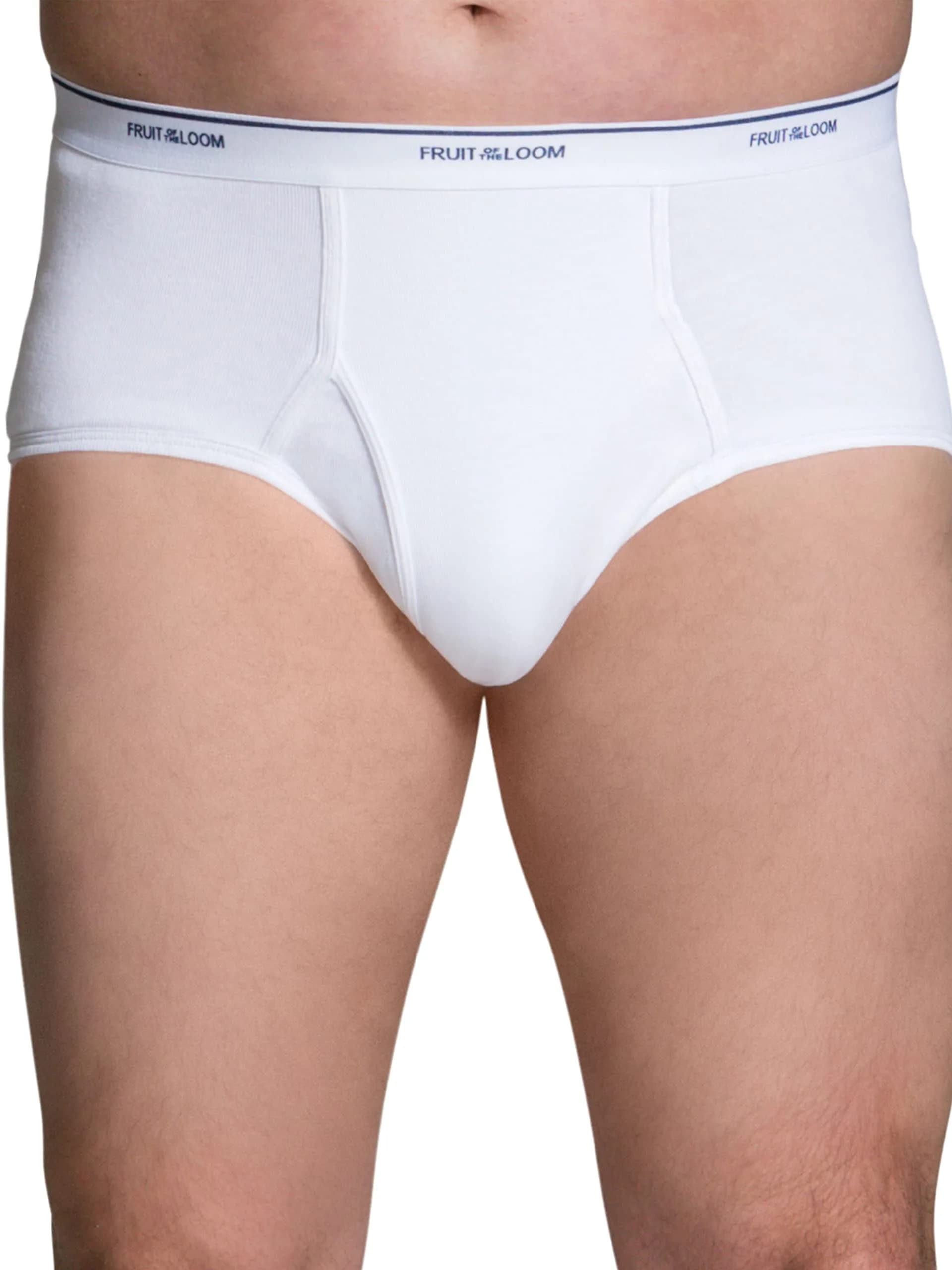 Fruit of the Loom Men's Big & Tall Tag-Free Briefs 3-Pack | 5X-Large (267 cm) | Mid Rise - view 2