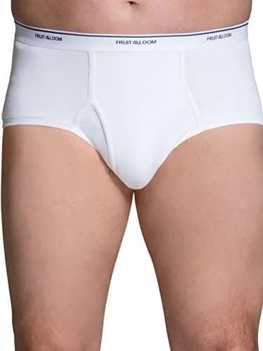 Fruit of the Loom Men's Big & Tall Tag-Free Briefs 3-Pack | 5X-Large (267 cm) | Mid Rise thumbnail 2