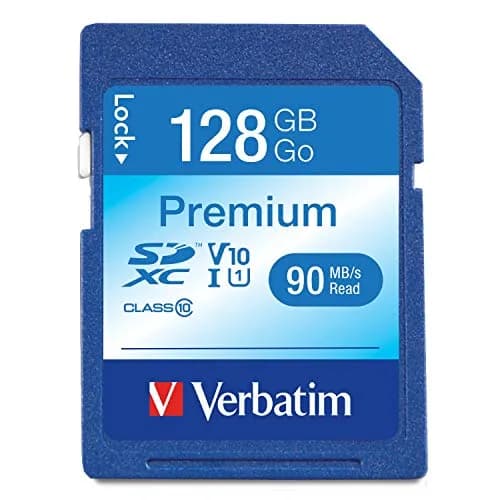 Verbatim 128GB SDXC Camera Memory Card UHS-I U1 V10 Class 10 | 90MB/s for Full HD Video & Burst Photography thumbnail 1