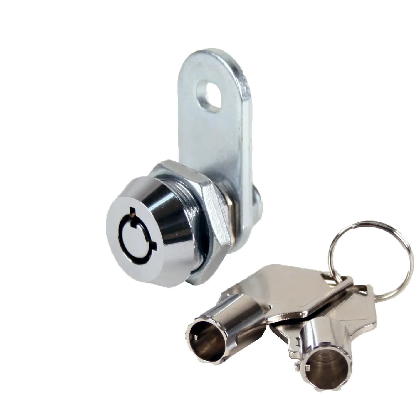FJM Tubular Cam Lock 3/8" Chrome Finish | Keyed Alike, Versatile & Secure (70-120 chars)