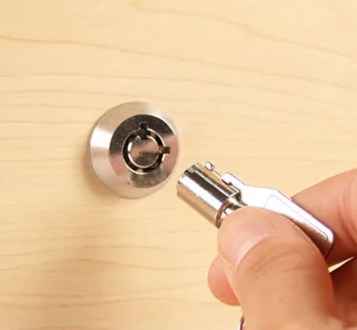 FJM Tubular Cam Lock 3/8" Chrome Finish | Keyed Alike, Versatile & Secure (70-120 chars) thumbnail 5
