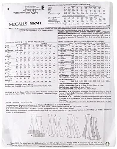 McCall's Pattern Company M6741B50 Misses'/Women's Petite Lined Dresses Sewing Template, Size B5 (8-10-12-14-16) | Women's Petite Dress Pattern thumbnail 2