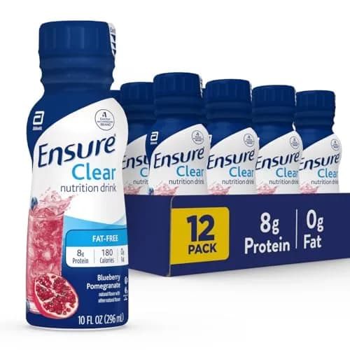 Ensure Clear Nutrition Drink Blueberry Pomegranate 296ml (10 Fl Oz) | 8g Protein, 0g Fat, Gluten-Free thumbnail 1