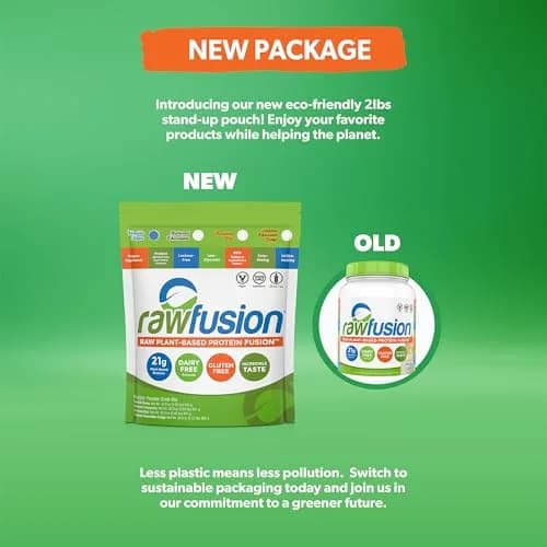 SAN Rawfusion Vegan Protein Powder, Vanilla Bean | 21g Plant-Based Protein, Low Net Carbs, Gluten-Free thumbnail 6