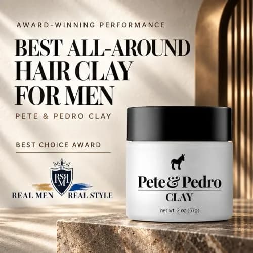 Pete & Pedro Hair Styling Clay 2 oz | Medium Hold, Low Shine, Matte Finish for Men thumbnail 6