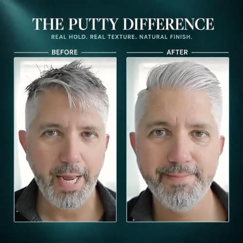 Pete & Pedro Hair Putty Strong Hold, Low Shine, Matte Finish Hair Clay 2 oz | Water-Based, Paraben-Free Styling Aid thumbnail 7