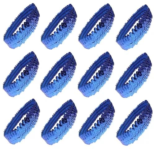 Kenz Laurenz 12 Sequin Headbands Elastic Stretch Sparkly Headband for Teens Girls Women Fits Most thumbnail 1