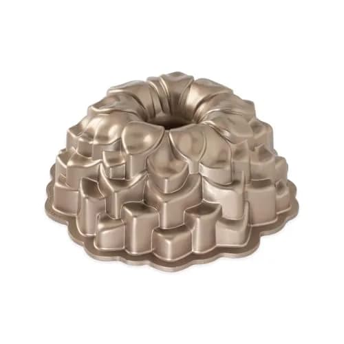 Nordic Ware Blossom Bundt Pan ,Toffee | Intricate Cast Aluminum Cake Pan for Elegant Baking thumbnail 1