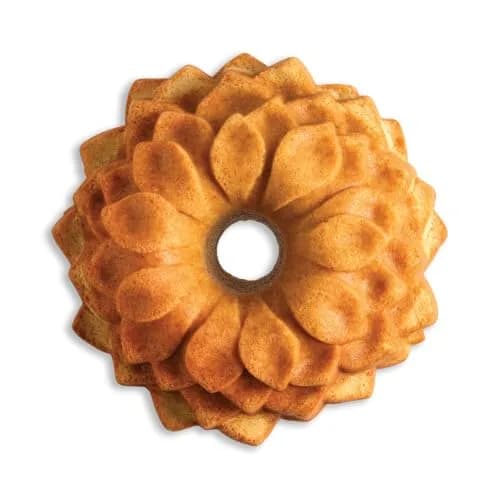 Nordic Ware Blossom Bundt Pan ,Toffee | Intricate Cast Aluminum Cake Pan for Elegant Baking thumbnail 8
