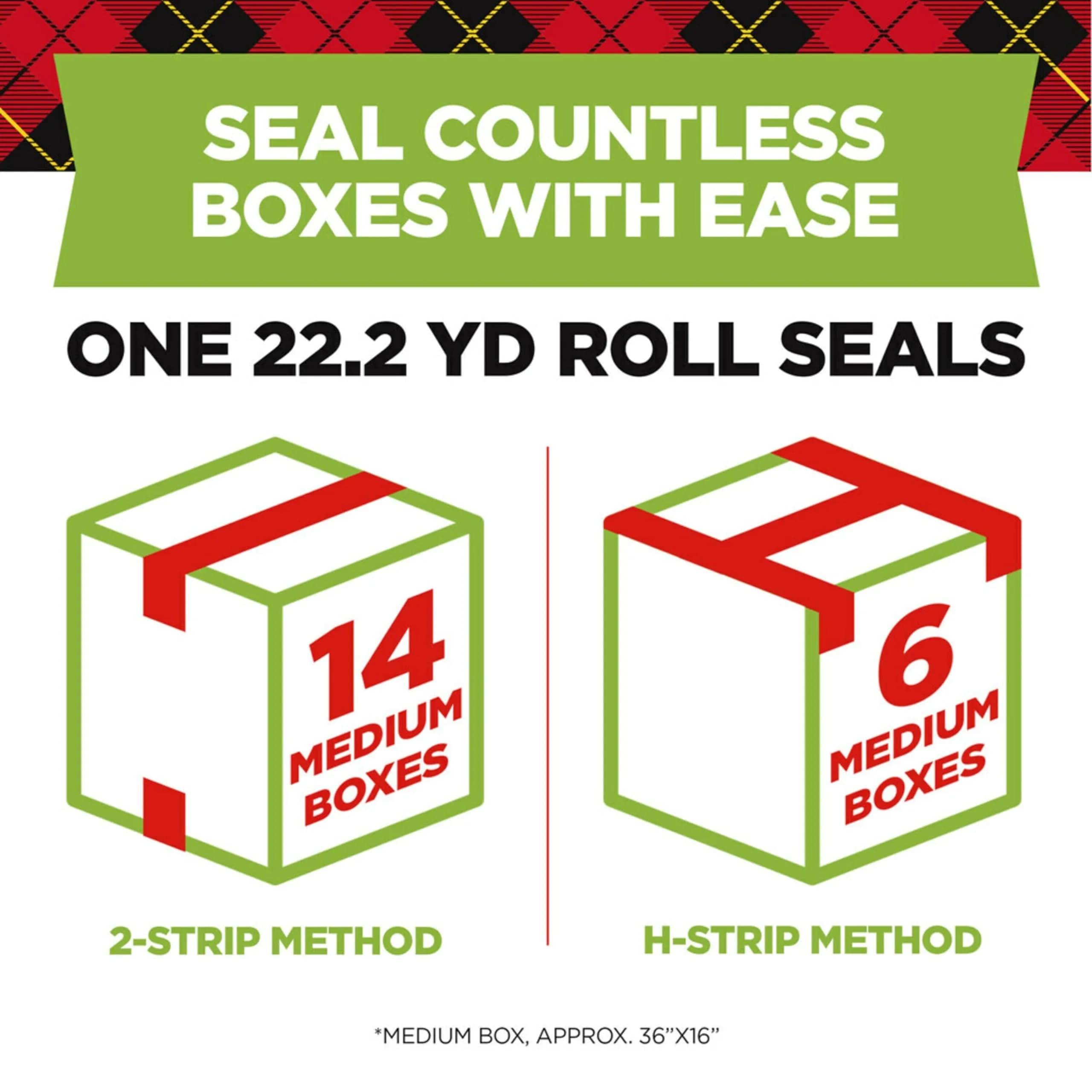 Scotch Packing Tape, Clear, 1.88 in. x 22.2 yd., 6 Rolls | Easy Unwind & Strong Hold thumbnail 3