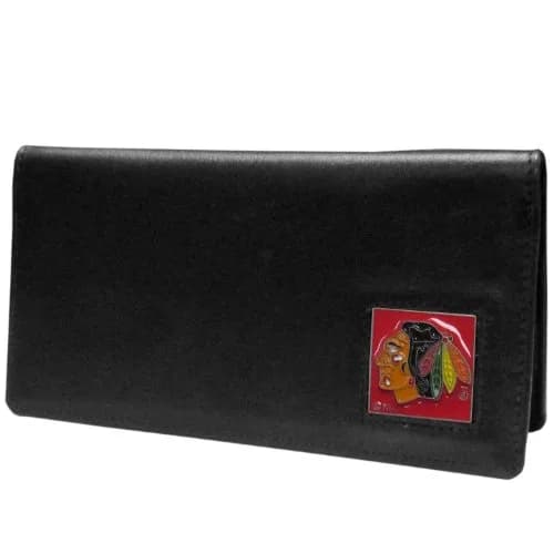 Siskiyou Chicago Blackhawks Leather Checkbook Cover | NHL Officially Licensed Fan Accessory thumbnail 1