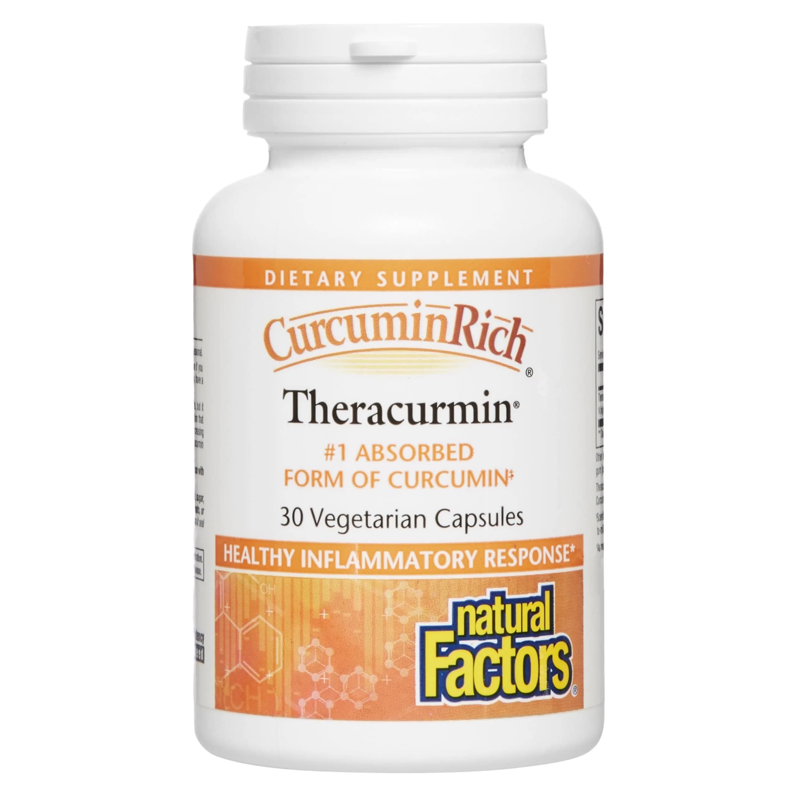 Natural Factors CurcuminRich Theracurmin 30 mg Turmeric Curcumin | Supports Inflammation & Heart Health — Capsule