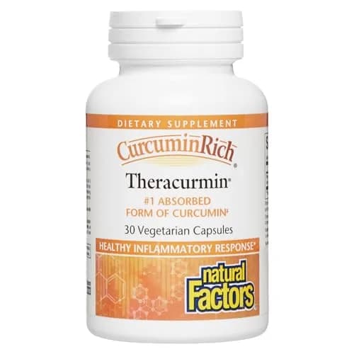 Natural Factors CurcuminRich Theracurmin 30 mg Turmeric Curcumin | Supports Inflammation & Heart Health thumbnail 1