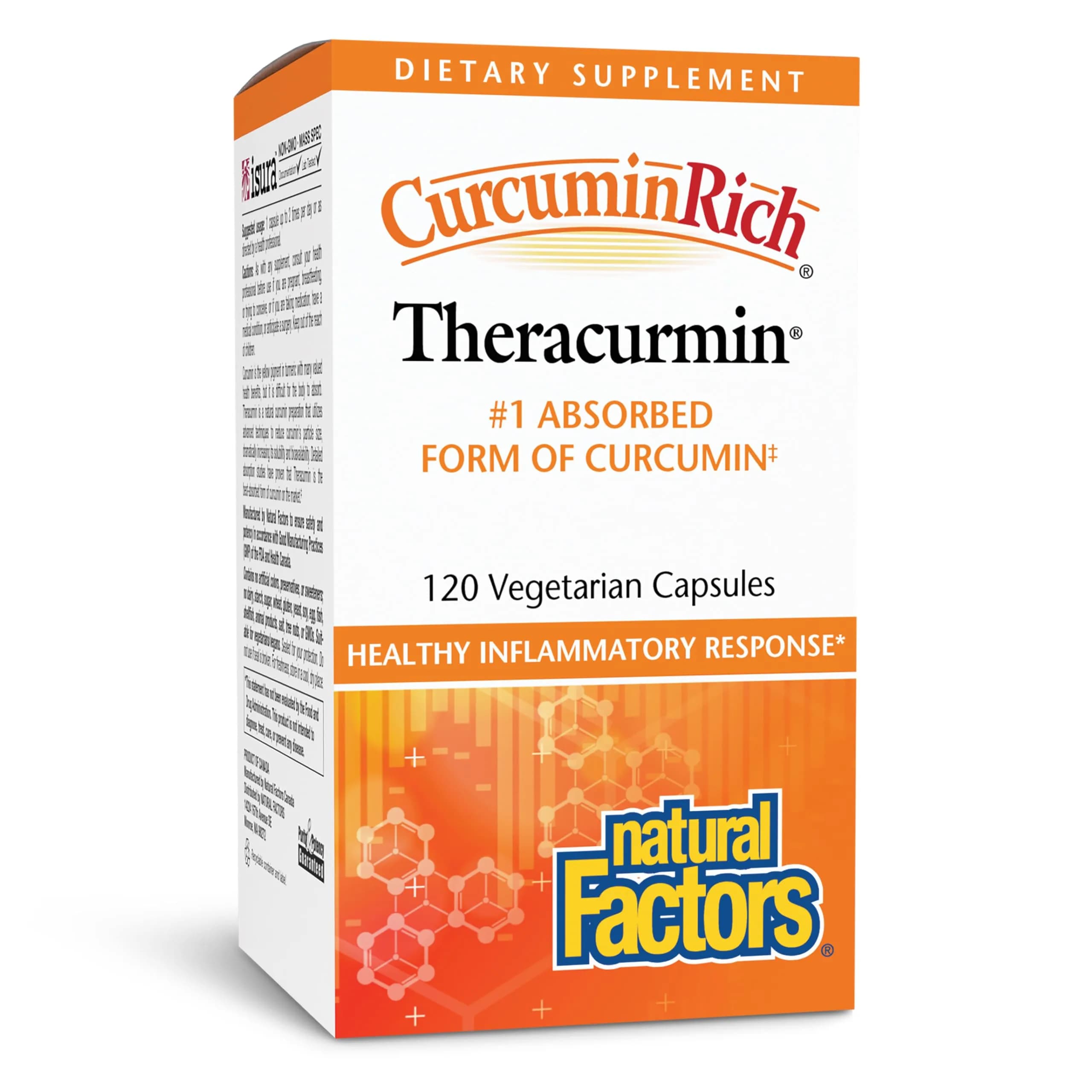 Natural Factors CurcuminRich Theracurmin 30 mg Turmeric Curcumin | Antioxidant & Joint Support (120 Count) — Capsule