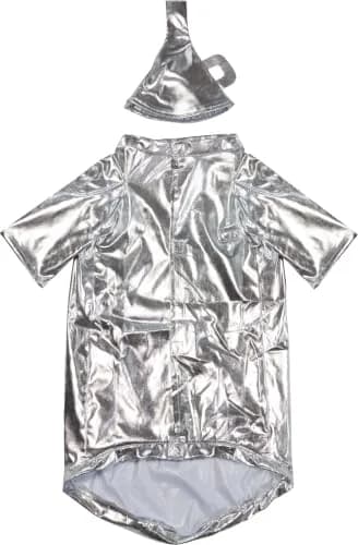 Rubies Wizard of Oz Tin Man Pet Costume for Dogs & Cats | Silver Shirt & Funnel Hat (Small 6-10 lbs) thumbnail 3