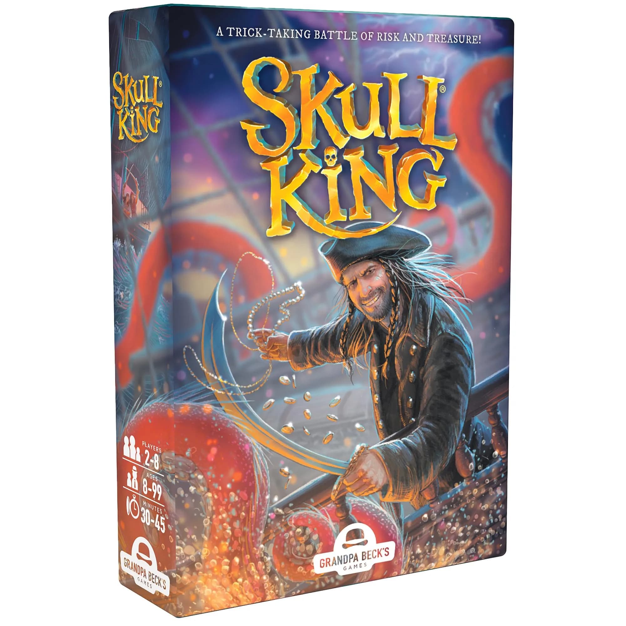 Grandpa Beck's Games Skull King Trick-Taking Card Game | Award-Winning Pirate Strategy Game for 2-8 Players — Base Game