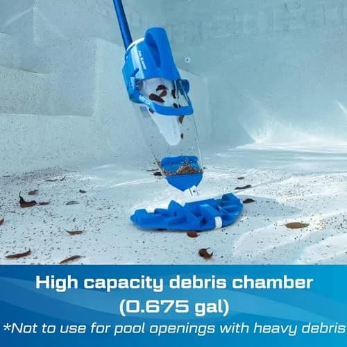 POOL BLASTER Centennial Cordless Pool Vacuum for Above Ground Pool w/Pole | Battery-Powered, Handheld, XL Debris Chamber thumbnail 4